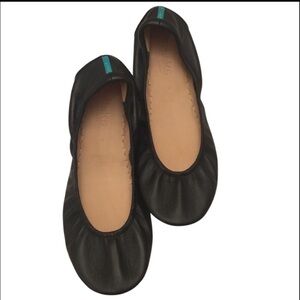 Tieks by Gavrieli Black Leather Flats Slip-on Foldable Comfort Shoe Size: 9